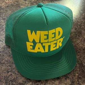 Vintage Green Weed Eater Trucker Hat